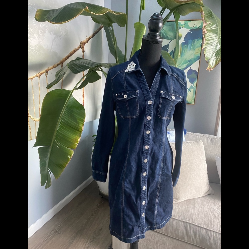 Vintage Petite Jean button up Dress